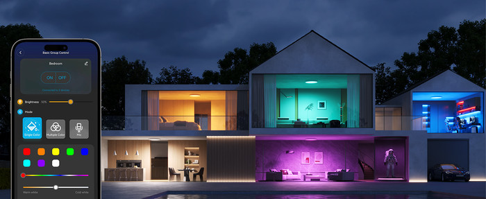 Govee Ceiling Light 12 inch product in gebruik