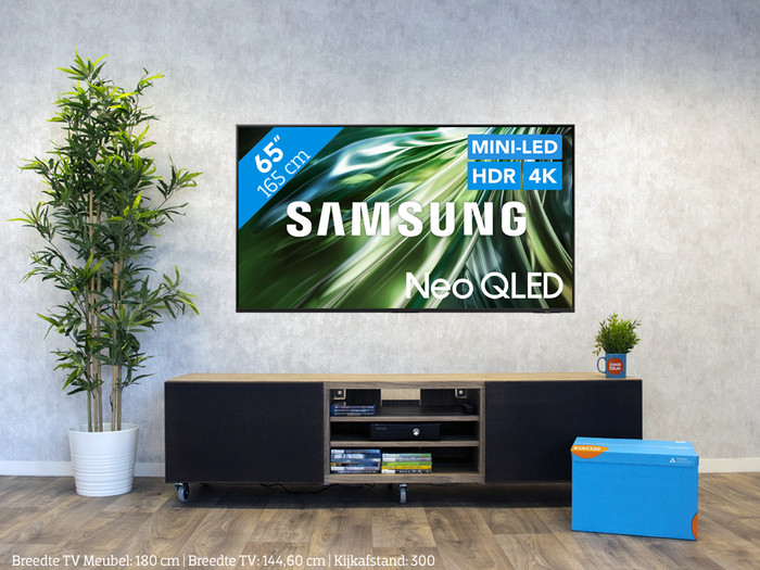 Samsung Neo QLED 4K 65QN90D (2024) + Soundbar visual Coolblue 1