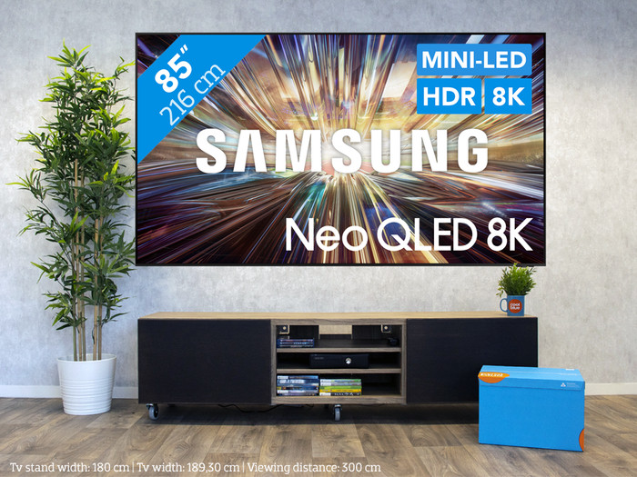Samsung Neo QLED 8K 85QN800D (2024) + Soundbar visual Coolblue 1