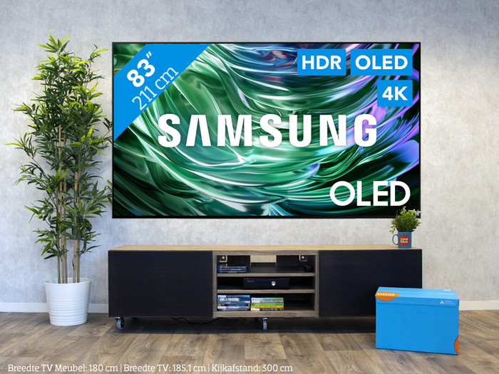 Samsung OLED 4K 83S90D (2024) + Soundbar visual Coolblue 1