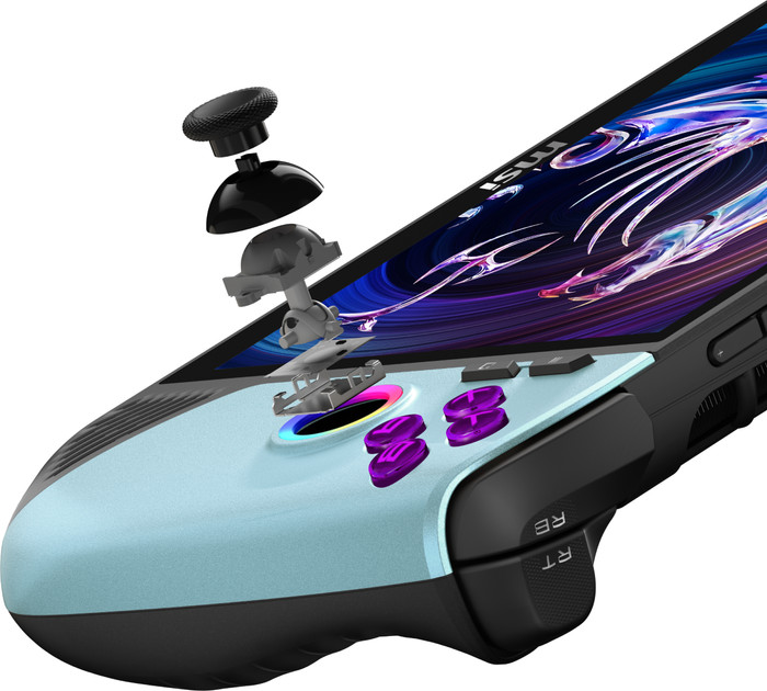 MSI Claw 8 AI+ A2VM Glacier Blue Edition-250NL detail