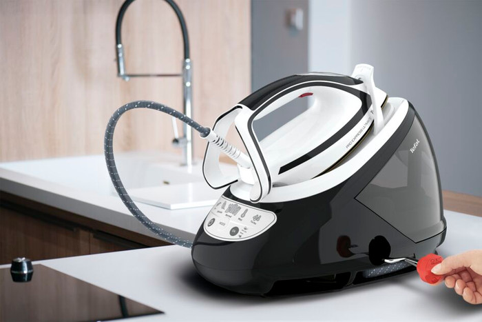 Tefal Pro Express Ultimate GV9550 product in gebruik