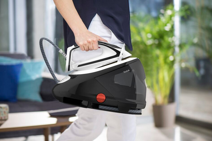 Tefal Pro Express Ultimate GV9550 product in gebruik
