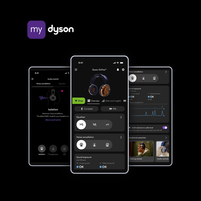 Dyson OnTrac Koper + oorkussen Zwart + oorschelp Zwart visual leverancier