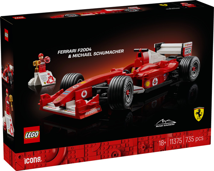 LEGO Icons F1 Ferrari met Michael Schumacher 11375 verpakking