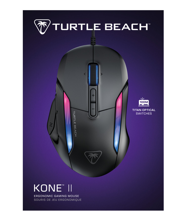 Turtle Beach Kone II Wired Gaming Muis Zwart verpakking