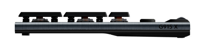 Logitech G915 X LIGHTSPEED Wireless Gaming Keyboard Black QWERTY left side