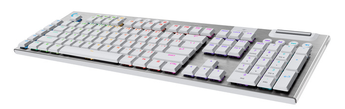 Logitech G915 X Lightspeed Wireless Gaming Toetsenbord Wit Qwerty rechterkant