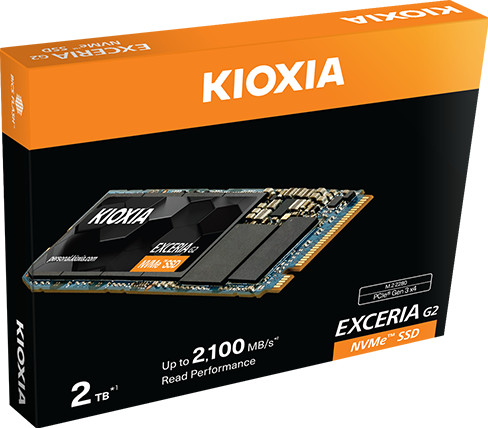 Kioxia Exceria G2 NVMe M.2 500 GB verpakking