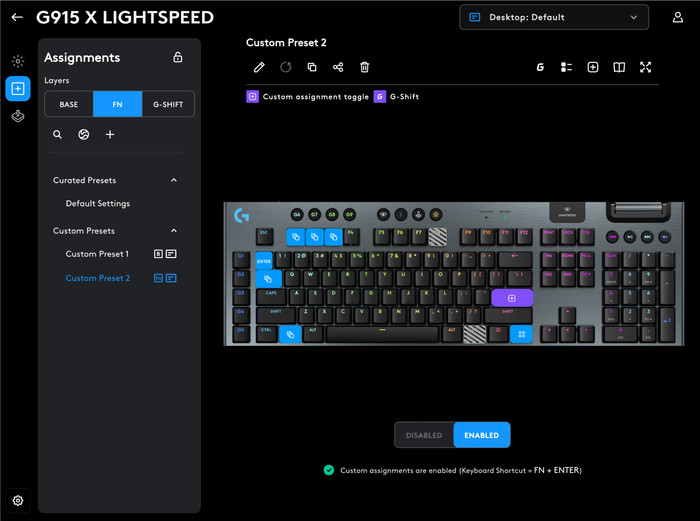 Logitech G915 X LIGHTSPEED Wireless Gaming Keyboard Black AZERTY visual supplier