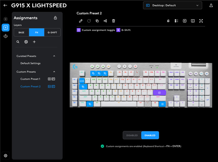 Logitech G915 X Lightspeed Wireless Gaming Toetsenbord Wit Qwerty visual leverancier