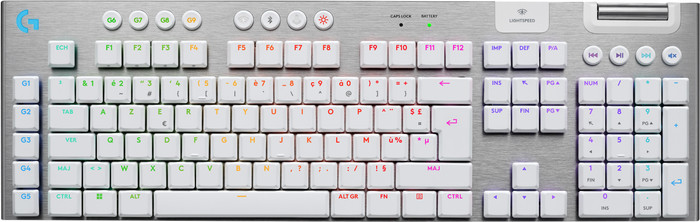Logitech G915 X LIGHTSPEED Wireless Gaming Keyboard White AZERTY Main Image