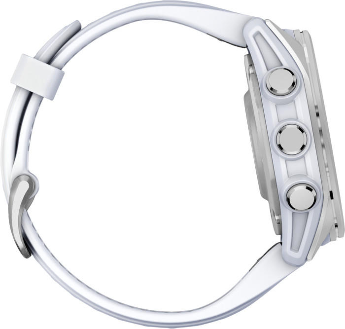 Garmin Fenix 8 Silver/White 43mm right side