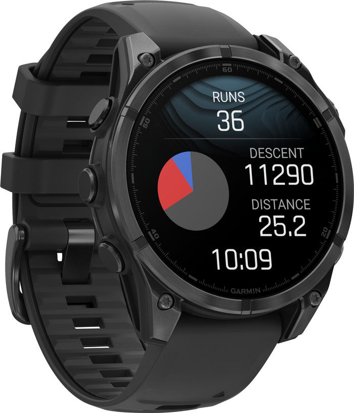 Garmin Fenix 8 Black 47mm left side
