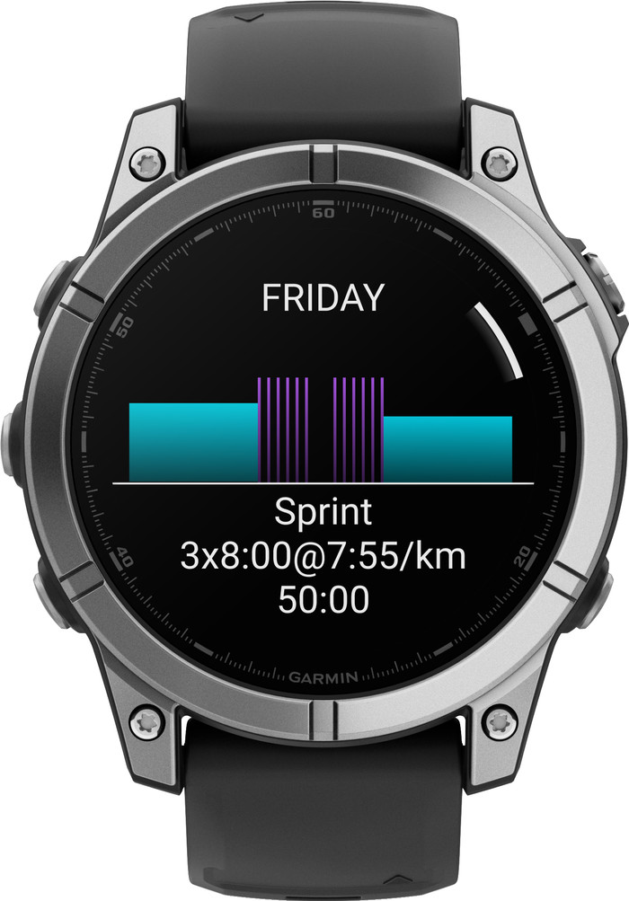 Garmin Fenix E Grijs 47mm voorkant