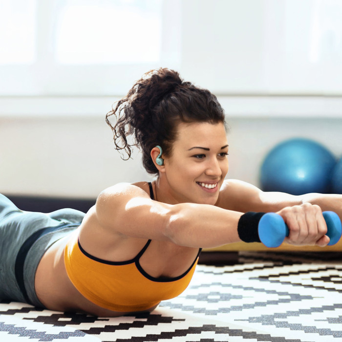 Soundcore Sport X20 Grün produkt in gebrauch