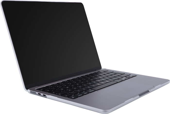 BlueBuilt Hardcase Transparant Mat voor MacBook Air 13,6 inch M2/M3/M4 binnenkant