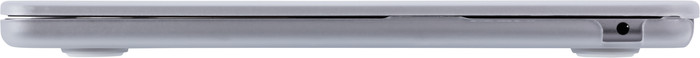 BlueBuilt Hardcase Transparant Mat voor MacBook Air 13,6 inch M2/M3/M4 linkerkant