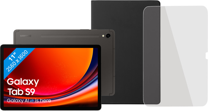 Samsung Galaxy Tab S9 11 inch 256 GB Wifi Zwart + Beschermpakket Main Image