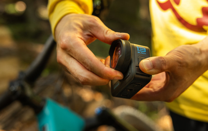 GoPro Macro Lens Mod (GoPro HERO 13) product in gebruik