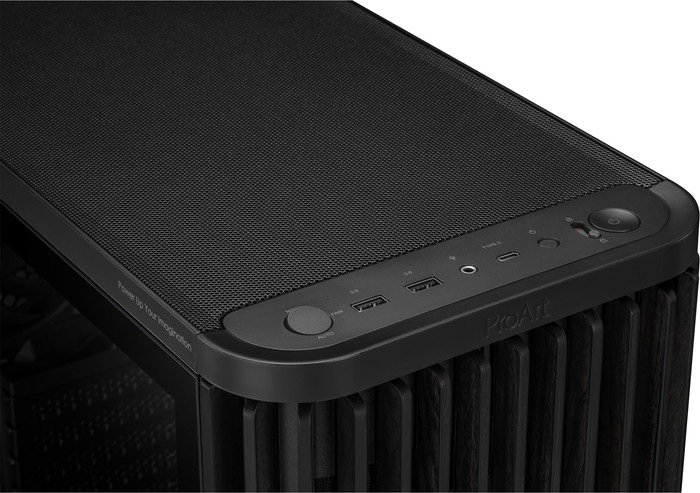 ASUS PROART PA401 Wood Edition TG Zwart detail