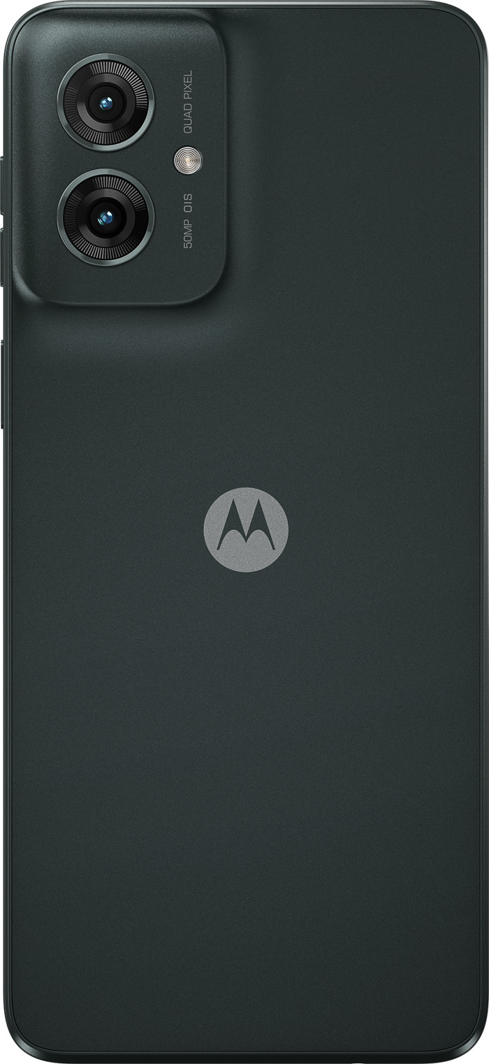 Motorola Moto G55 256GB Zwart 5G + Just in Case Tempered Glass Screenprotector achterkant