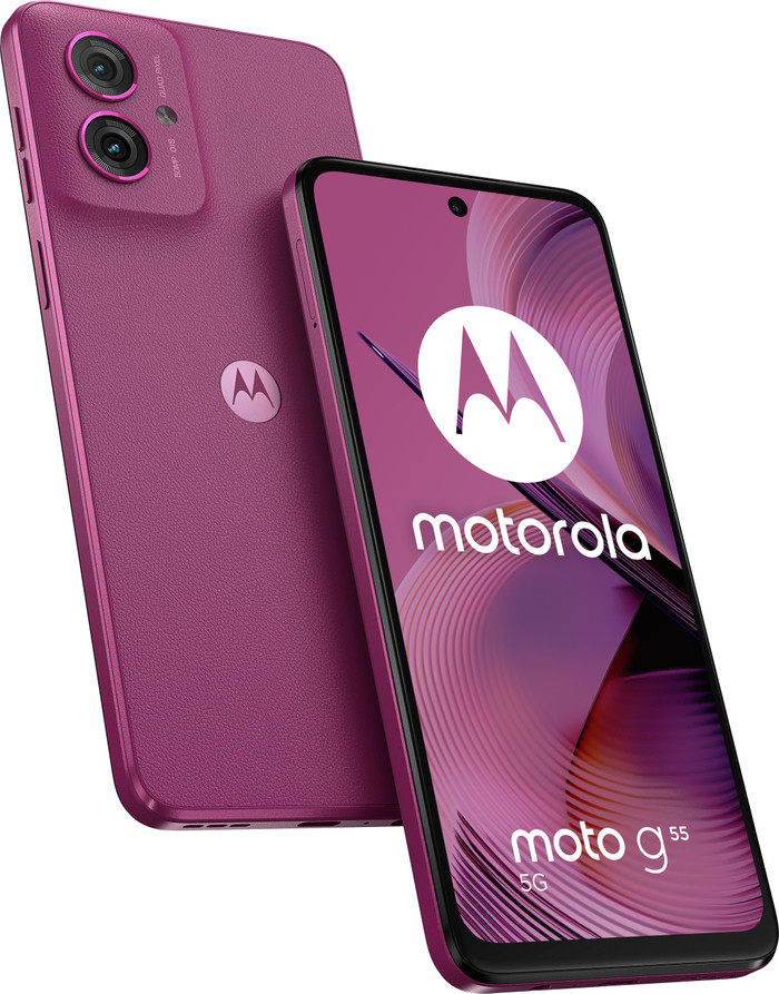 Motorola Moto G55 256GB Paars 5G voorkant