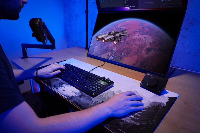 Corsair GALLEON 100 SD Gaming Toetsenbord Qwerty product in gebruik