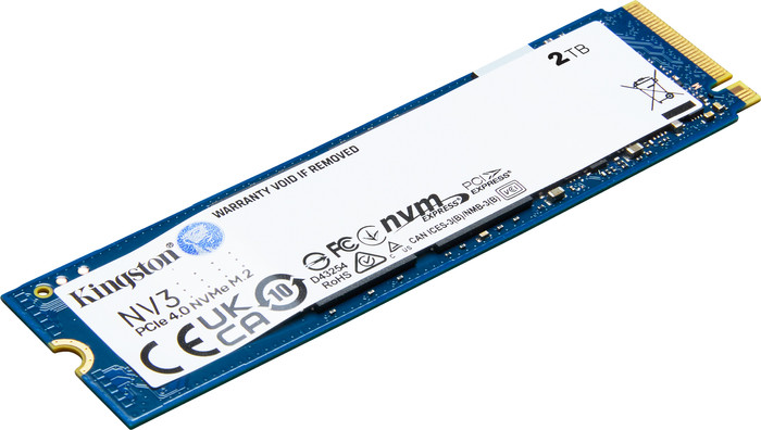 Kingston NV3 PCIe 4.0 NVMe SSD 2TB bovenkant