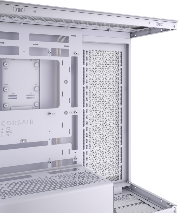 Corsair 3500X Mid-Tower Wit binnenkant