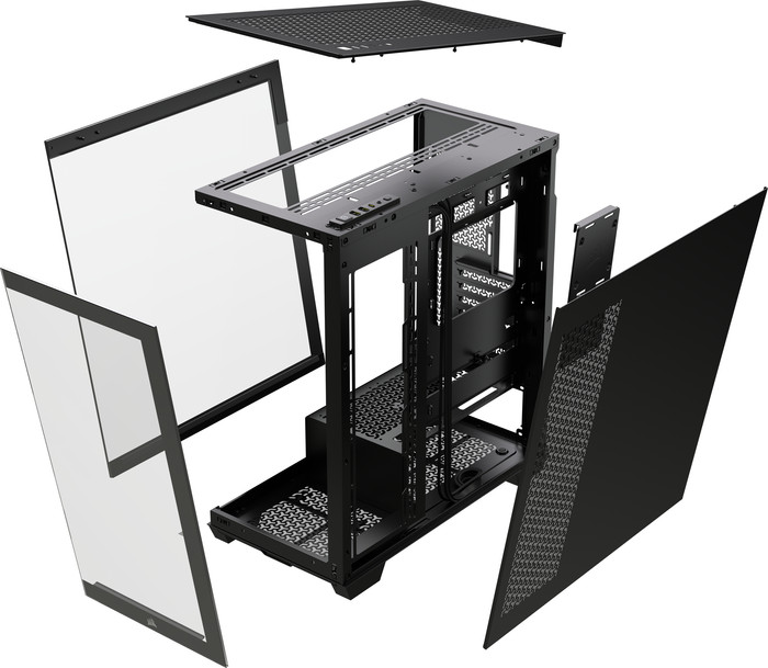Corsair 3500X Mid-Tower Zwart binnenkant