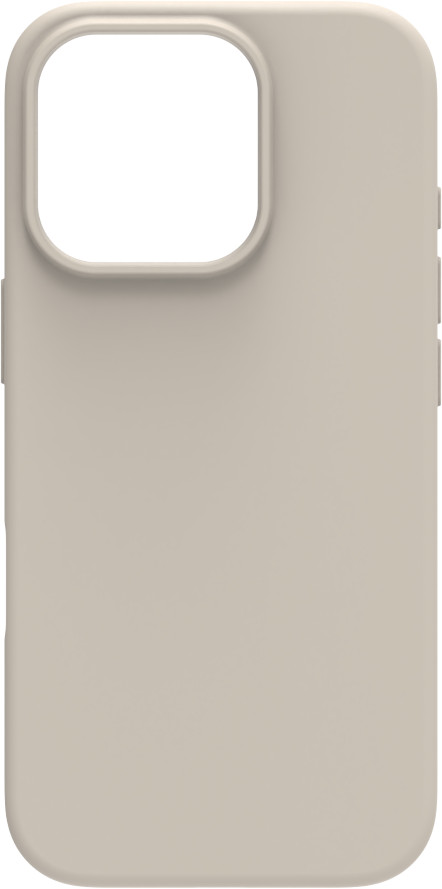 BlueBuilt Back Cover iPhone 16 Pro Beige + Privacy Filter Screenprotector Glas Duo Pack achterkant