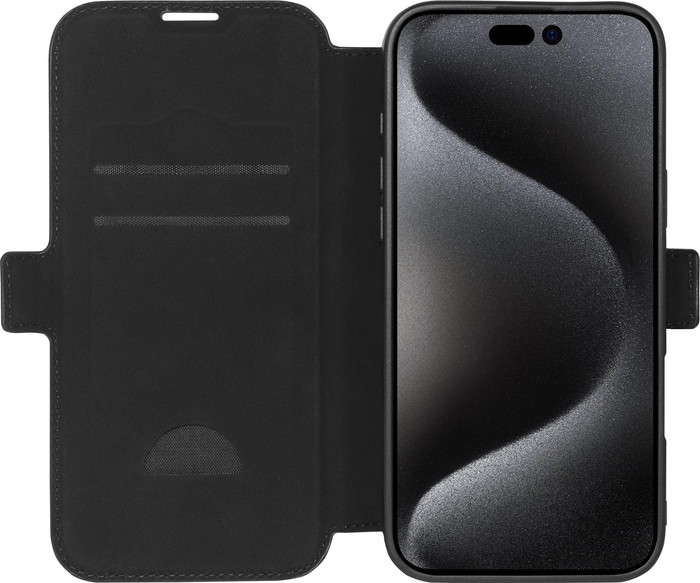 BlueBuilt Apple iPhone 16 Pro Max Book Case Leer Zwart Main Image