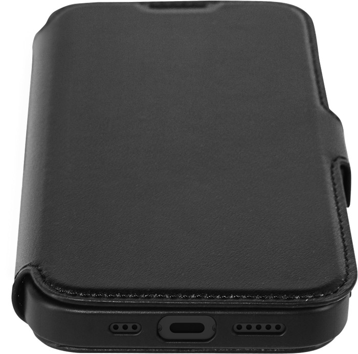 BlueBuilt Apple iPhone 16 Pro Book Case Leer Zwart detail