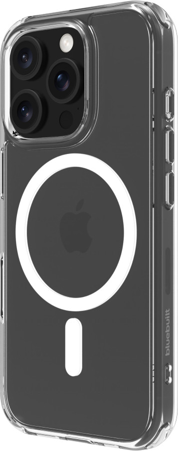 BlueBuilt Protective Back Cover with MagSafe iPhone 16 Pro Transparent front