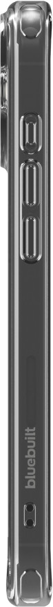 BlueBuilt Protective Backcover mit MagSafe iPhone 16 Plus Transparent rechte seite