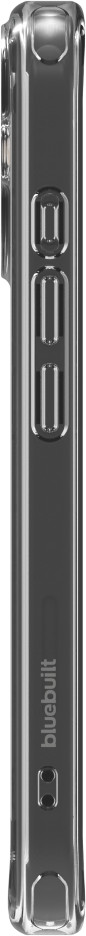 BlueBuilt Protective Back Cover with MagSafe iPhone 16 Transparent left side