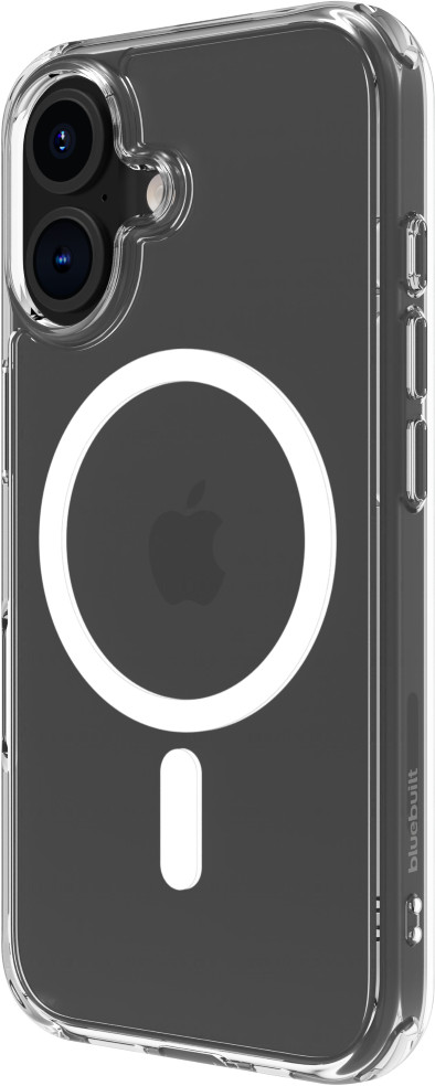 BlueBuilt Protective Back Cover with MagSafe iPhone 16 Transparent front