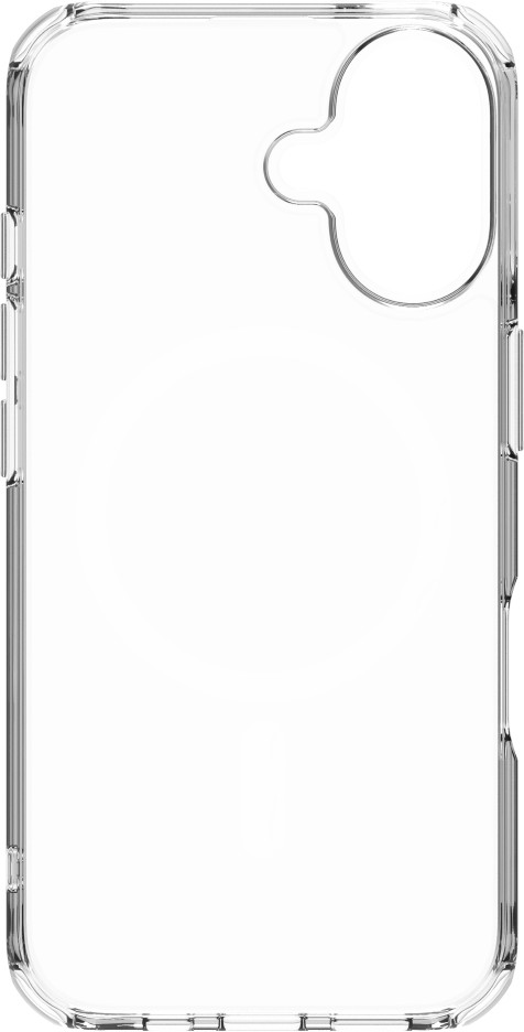 BlueBuilt Protective Back Cover with MagSafe iPhone 16 Transparent front