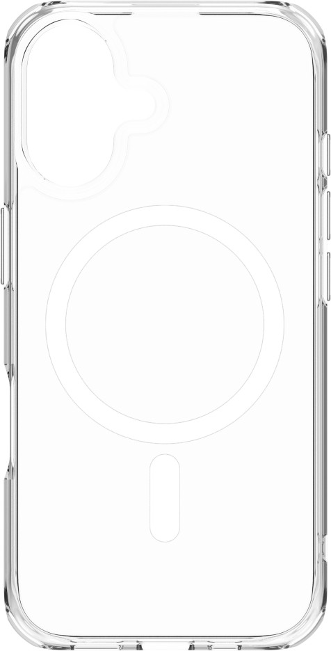BlueBuilt Protective Back Cover with MagSafe iPhone 16 Transparent front