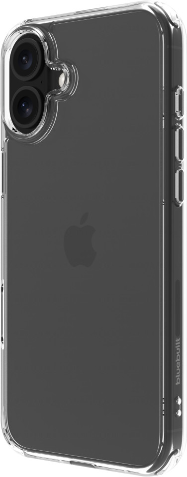 BlueBuilt Protective Back Cover iPhone 16 Plus Transparant voorkant