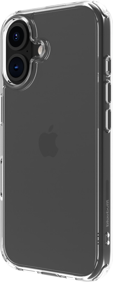 BlueBuilt Protective Back Cover iPhone 16 Transparant voorkant