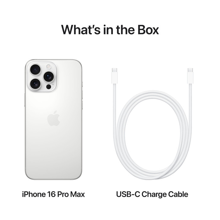 Apple iPhone 16 Pro Max 256GB White Titanium accessoire