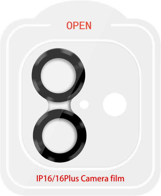 BlueBuilt Apple iPhone 16/16 Plus Camera Lens Protector Aluminium Duo Pack detail