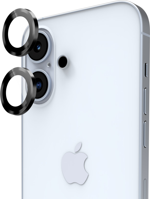BlueBuilt Apple iPhone 16/16 Plus Camera Lens Protector Aluminium Duo Pack detail