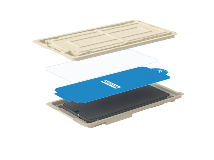 BlueBuilt Apple iPhone 16 Screenprotector Glas Duo Pack detail