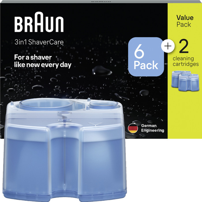 Braun 3-in-1 ShaverCare Navulpatronen - 6+2 Stuks Main Image