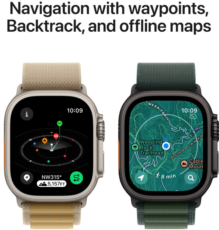 Apple Watch Ultra 2 4G 49mm Zwart Ocean Band Zwart visual leverancier