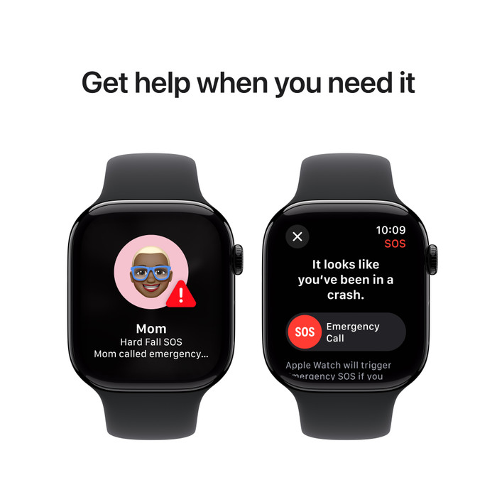 Apple Watch Series 10 4G 46mm Zwart Sportband M/L visual leverancier