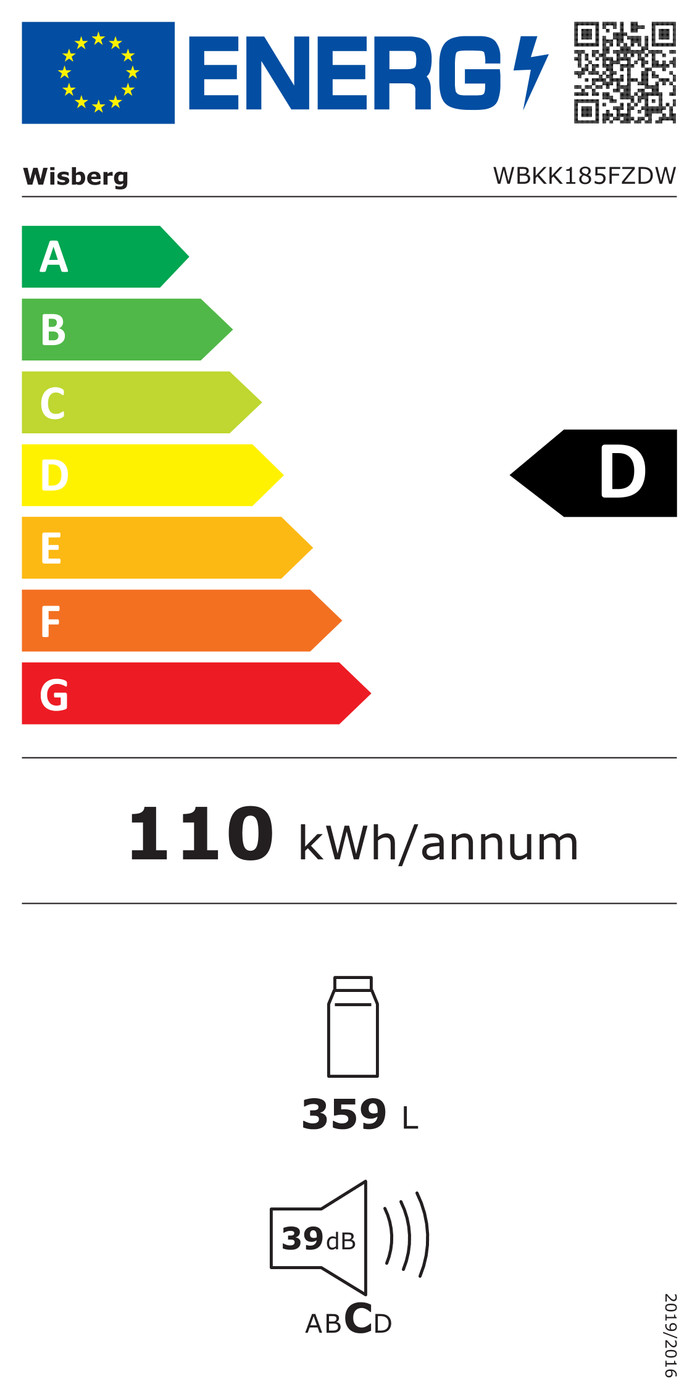 Wisberg WBKK185FZDW energy label